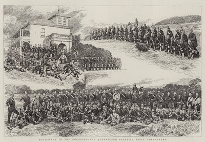 Écossais dans les colonies, les volontaires écossais du Queensland - Alfred Chantrey Corbould